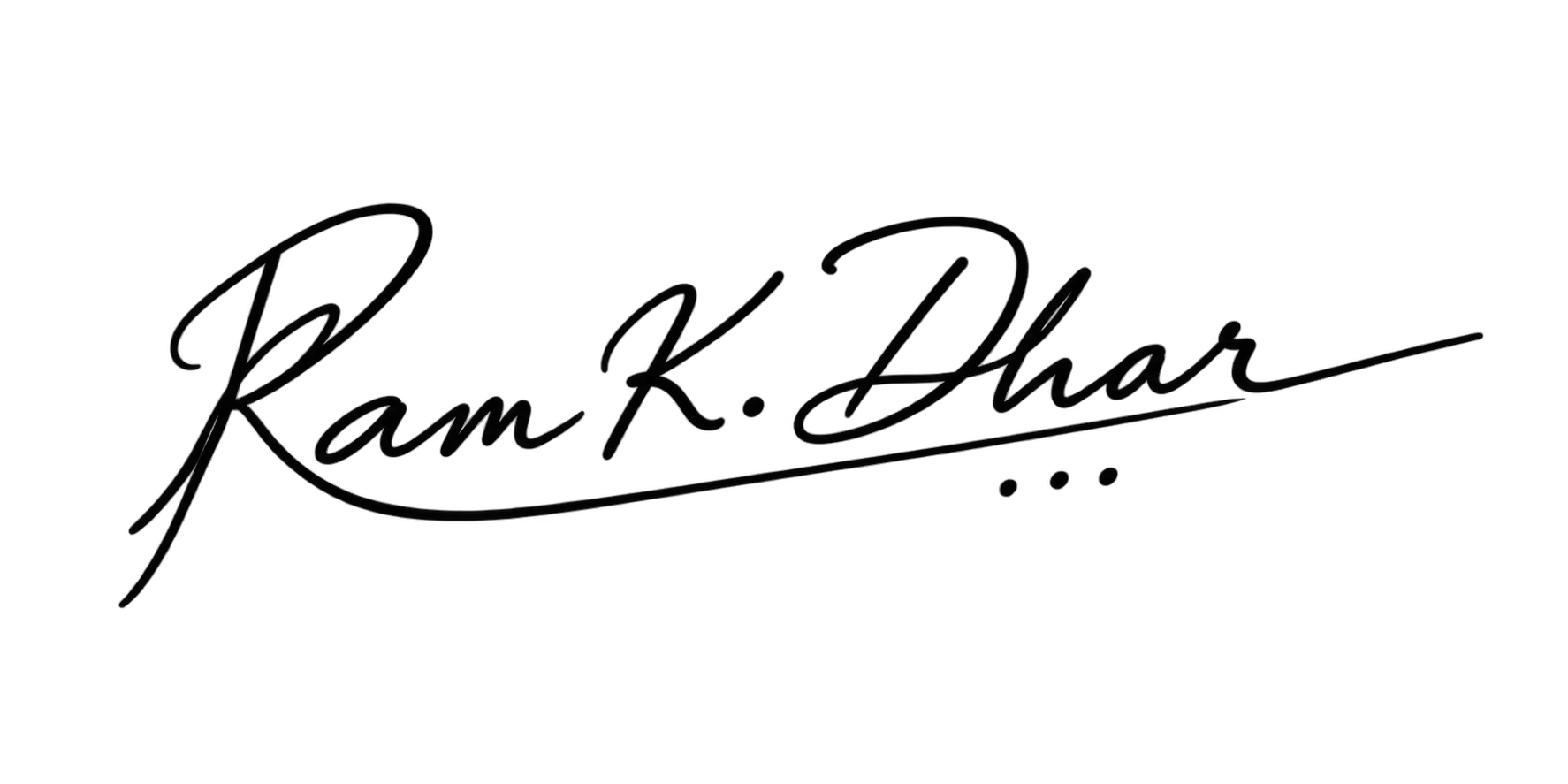 Ram K. Dhar signature